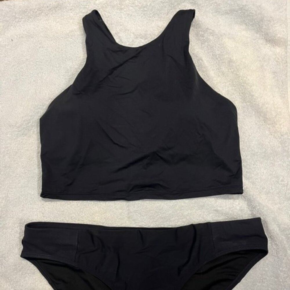 Black Athleta two piece baithing suit